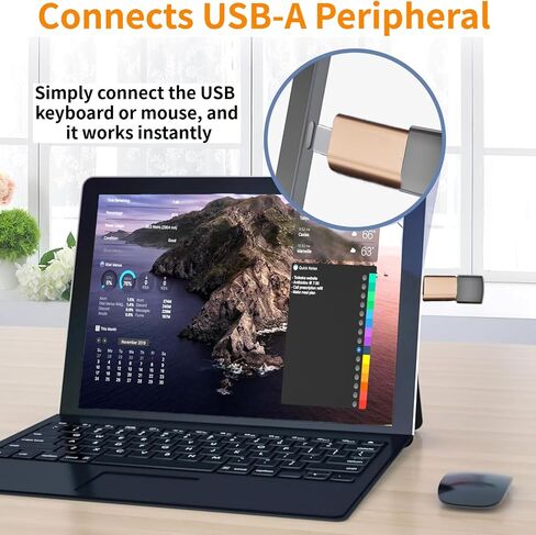 [معتمد من Apple MFi] محول USB C إلى USB، محول كابل USB C ذكر إلى USB 3.0 أنثى OTG متوافق مع MacBook Pro Air، والأجهزة اللوحية، وiPhone 17 Pro Max/17 Plus/16/15 Series (ذهبي - عبوتان) in Kuwait