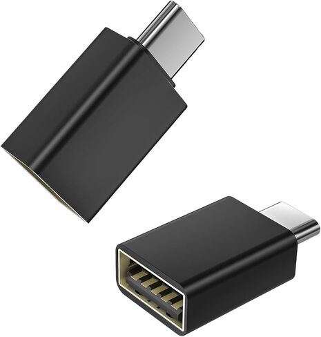 [معتمد من Apple MFi] محول USB C إلى USB، محول كابل USB C ذكر إلى USB 3.0 أنثى OTG متوافق مع MacBook Pro Air، والأجهزة اللوحية، وiPhone 17 Pro Max/17 Plus/16/15 Series (ذهبي - عبوتان) in Kuwait