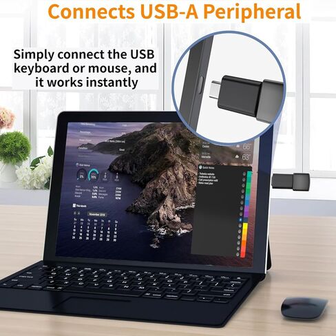 [معتمد من Apple MFi] محول USB C إلى USB، محول كابل USB C ذكر إلى USB 3.0 أنثى OTG متوافق مع MacBook Pro Air، والأجهزة اللوحية، وiPhone 17 Pro Max/17 Plus/16/15 Series (ذهبي - عبوتان) in Kuwait