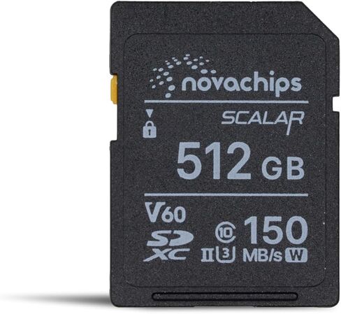 بطاقة ذاكرة Scalar SDXC V60 UHS-II سعة 256 جيجابايت (NP467C256GTX4) in Kuwait