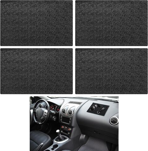 4 Pcs Extra Large Car Dashboard Anti-Slip Pad 11"x7" PU Sticky Adhesive Mat for Phones Sunglasses Keys in Saudi Arabia