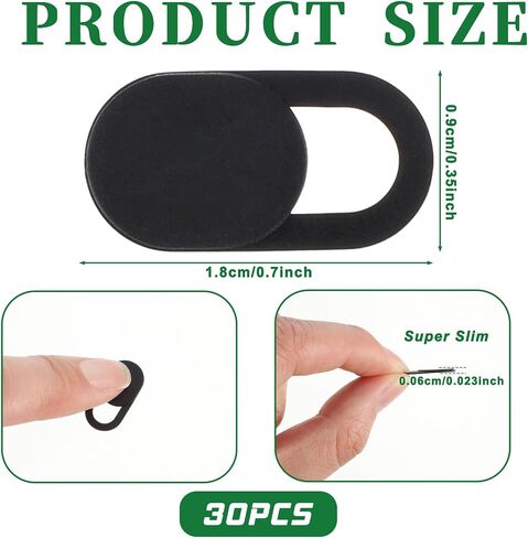 Giantree 30Pcs Camera Cover, Webcam Cover, Camera Privacy Covers Slide, Phone Laptop Cameras Covering Slide, Webcam Covers for Protect Your Privacy Security Fits Most Laptop, Desktop, Smartphone in Saudi Arabia