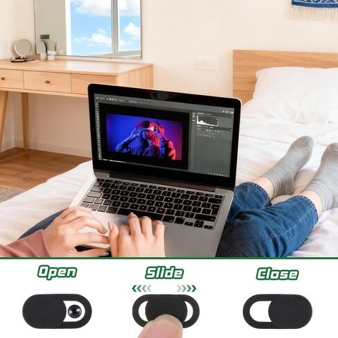 Giantree 30Pcs Camera Cover, Webcam Cover, Camera Privacy Covers Slide, Phone Laptop Cameras Covering Slide, Webcam Covers for Protect Your Privacy Security Fits Most Laptop, Desktop, Smartphone in Saudi Arabia