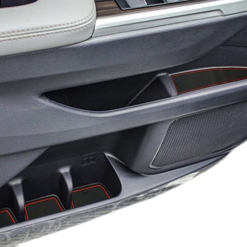 Auovo Anti Dust Door Mats for Toyota Sienna 2025 2026 Accessories Car Cup Holder Insert Center Console Interior Door Compartment Liners 27pcs(White) in Saudi Arabia