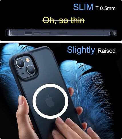 Metal Ring Compatible with MagSafe Sticker Designed for iPhone 12~17, Circle Magnetic Magnet Adapter Rings for Phone Case (Black) in Saudi Arabia