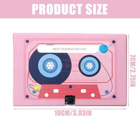 Voice Recording Cassette Tape Gift 30/60/300 Seconds Message Recorder Customizable Sound Greeting Card for Couple in Kuwait