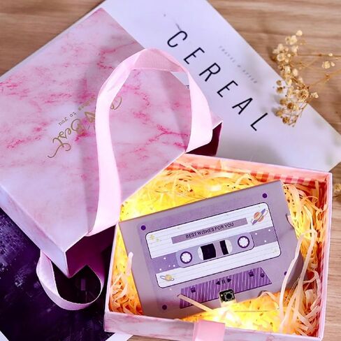 Voice Recording Cassette Tape Gift 30/60/300 Seconds Message Recorder Customizable Sound Greeting Card for Couple in Kuwait