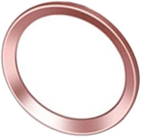 Home Button Sticker for Metal Fingerprint Recognition Key Cover White with Rose Gold Edge Protects Against Dust Sweat Easy Application Compatible with Various Models in Saudi Arabia