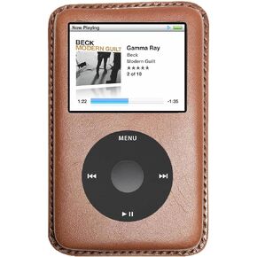 iPod Video 5th Generation Handmade Leather case, a Classic case for Vintage Music Lovers, Device Collectors(Brown, iPod Video 30GB) in Saudi Arabia