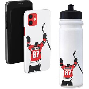 3 Pack LOWRY Hockey Stickers | Laminated Labels For Your Water Bottle, Laptop or Phone | Hockey Gift Decals that last and won't peel off in Saudi Arabia