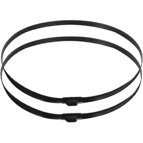 2pcs Electric Fan Mesh Covers Fixed Ring Electric Fan Grille Retaining Rings Fan Fixed Ring 18inch, 156.00X1.00X1.00CM, Black, 14282H1814C in Kuwait