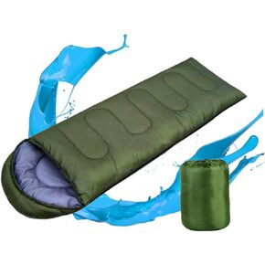 Envelope with Drawstring Hood for Adults Lightweight Camping Gear Compression Storage Bag Included for Hiking Backpacking Trekking in Spring Summer and Fall Army Green in Saudi Arabia