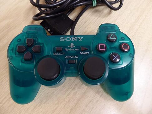 Sony Playstation 2 Dualshock 2 Analog Wired Controller SCPH-10010 - Ocean Blue in Saudi Arabia