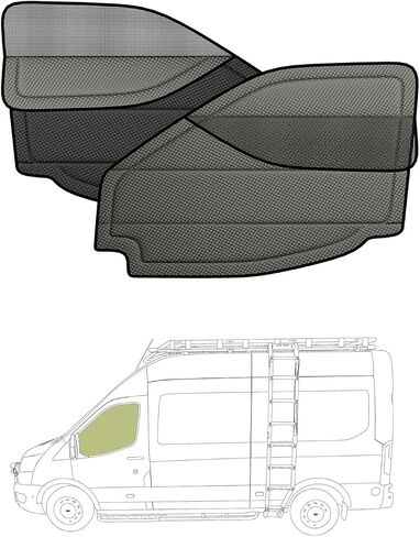 Windshield Cover for Ram Promaster Van,2014-2025,Insulated Blackout Foldable Windshield Sunshade, AllSeasonGuard in Saudi Arabia