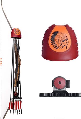 Leather Archery Quiver, Retro Portable Quiver Holder, Quick Removal Adjustable Bow Quiver for Longbow and Recurve Bow in Saudi Arabia