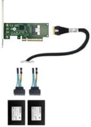 PCIe 4.0 to SlimSAS Adapter Card, (4) X16 Slots and (4) SFF-8654 Ports (2Up/2Down), with Broadcom PEX88096 Switch Chip, Compatible Windows/Linux/VMware/Freebsd/Ubuntu in Saudi Arabia