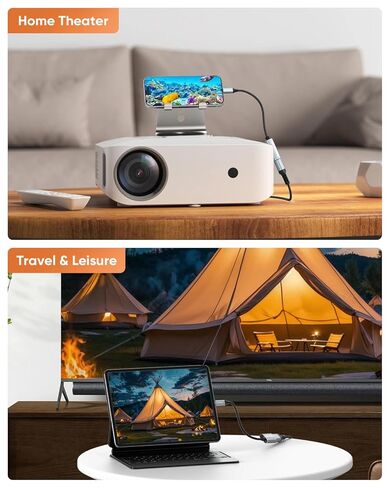 USB C to HDMI Adapter, 4K@60Hz USBC Type C to HDMI Adapter for Monitor Compatible with Thunderbolt 5/4/3 for MacBook Air/Pro, iPhone 17/16/15, iPad Pro/Air, iMac, Pixelbook, Laptop, Galaxy 25 in Kuwait