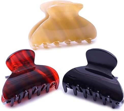 Womens Checkered Hair Clip Large Checkered Claw Clips Black And White Jaw Clip,2pack in Kuwait