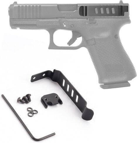 مشبك حزام البندقية، مشبك حافظة نحيف مخفي سهل التركيب لموديلات Glock Gen 1-5 17، 19، 22، 23، 24، 25، 26، 27، 28، 30S، 31، 32، 33، 34، 35، 36 و41 in Kuwait
