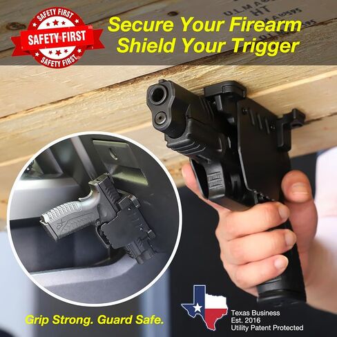 Stinger Trigger Safe Gun Magnet Mount for Handgun Firearm, car Holsters for Pistols, Gun Magnet, Car Gun Mount, Car Gun Holster, Magnetic Gun Mount, USA Utility Patent Pending in Kuwait