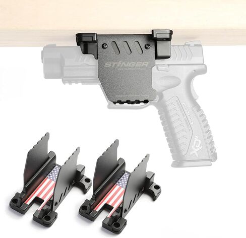 Stinger Trigger Safe Gun Magnet Mount لسلاح ناري المسدس، وحافظات السيارة للمسدسات، ومغناطيس البندقية، وحامل مسدس السيارة، وحافظة مسدس السيارة، وحامل المسدس المغناطيسي، بانتظار براءة اختراع الولايات المتحدة الأمريكية in Saudi Arabia