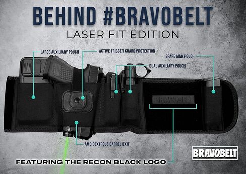 إصدار BravoBelt Laser Fit - حافظة حزام البطن لليزر، Olight، أنظمة Streamlight TLR - للرجال والنساء in Saudi Arabia