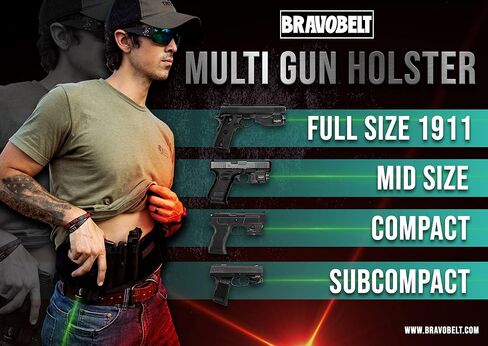 إصدار BravoBelt Laser Fit - حافظة حزام البطن لليزر، Olight، أنظمة Streamlight TLR - للرجال والنساء in Saudi Arabia
