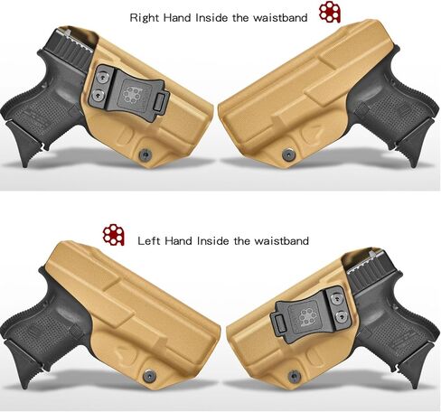Glock26/27/33 الحافظة IWB KYDEX الحافظة تناسب: Glock 26 27 (Gen 1-5) & Glock 33 (Gen 3 4) مسدس - داخل حزام الخصر المخفي - Adj. غير قادر على الاحتفاظ بـ "النقرة الإيجابية" - لا تآكل/ارتعاش - صناعة أمريكية in Kuwait
