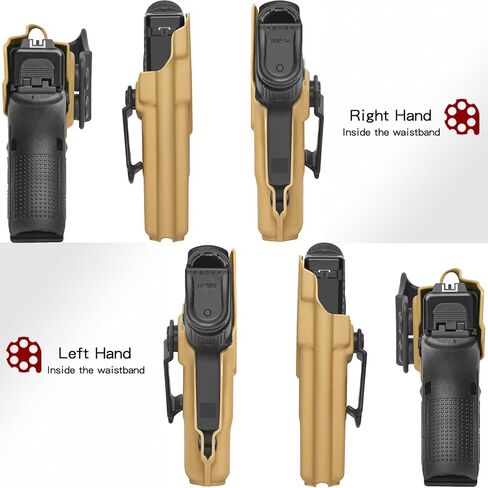 Glock26/27/33 الحافظة IWB KYDEX الحافظة تناسب: Glock 26 27 (Gen 1-5) & Glock 33 (Gen 3 4) مسدس - داخل حزام الخصر المخفي - Adj. غير قادر على الاحتفاظ بـ "النقرة الإيجابية" - لا تآكل/ارتعاش - صناعة أمريكية in Kuwait