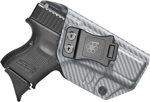 Glock26/27/33 الحافظة IWB KYDEX الحافظة تناسب: Glock 26 27 (Gen 1-5) & Glock 33 (Gen 3 4) مسدس - داخل حزام الخصر المخفي - Adj. غير قادر على الاحتفاظ بـ "النقرة الإيجابية" - لا تآكل/ارتعاش - صناعة أمريكية in Kuwait