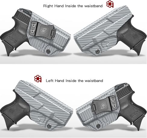 Glock26/27/33 الحافظة IWB KYDEX الحافظة تناسب: Glock 26 27 (Gen 1-5) & Glock 33 (Gen 3 4) مسدس - داخل حزام الخصر المخفي - Adj. غير قادر على الاحتفاظ بـ "النقرة الإيجابية" - لا تآكل/ارتعاش - صناعة أمريكية in Kuwait