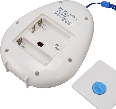 AM FM Shower Radio Waterproofing Portable Bathroom Radio Battery Operated Shower Radio with Built in Speaker Adjustable Volume for Bathroom Kitchen Use in Saudi Arabia