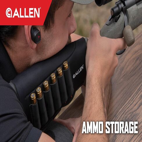 Allen Company Mesa Neoprene Buttstock Shell Holder, Black in Saudi Arabia