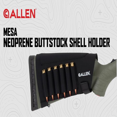 Allen Company Mesa Neoprene Buttstock Shell Holder, Black in Saudi Arabia