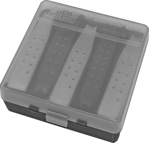 MTM PMC5 Compact Handgun Magazine Case, Holds 5 Double-Stack Magazines, USA Made, Clear Smoke in Saudi Arabia