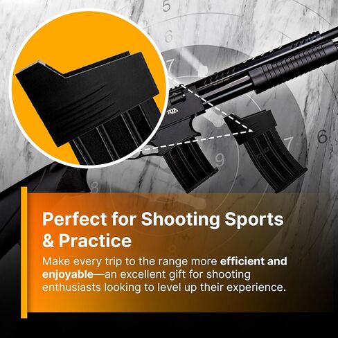 محمل سرعة البندقية SplashNColor ذو 12 مقياسًا لـ Armscor RIA VRPA40 VR80 VR60 - حافظة أصابع عالية القوة، تناسب 5، 9، 19 مجلة مستديرة - محمل مجلة البندقية، محمل سرعة المجلة - ألوان متعددة in Kuwait