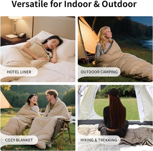 Sleeping Bag for Adults – 4 Season Camping Sleeping Bag Lightweight for Backpacking & Hiking, Waterproof Shell, Warm & Roomy, Machine Washable,Backpacking Camping Sleeping in Kuwait