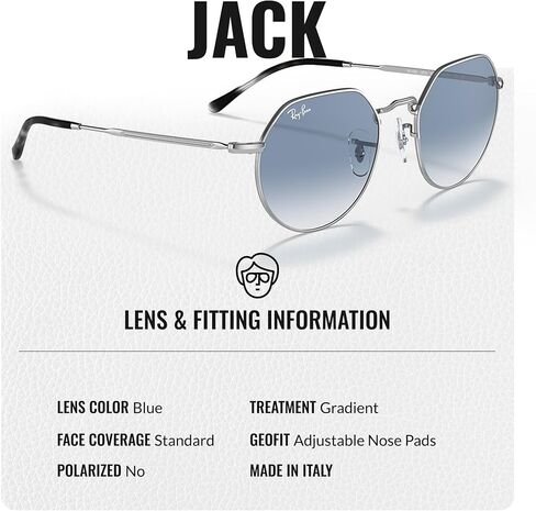نظارات شمسية Ray-Ban RB3565 JACK مربعة الشكل للرجال والنساء مع مجموعة نظارات RAYBAN الرسمية in Saudi Arabia