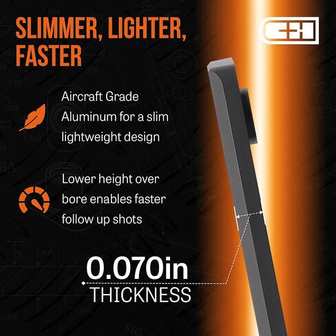 لوحة تركيب النقطة الحمراء الدقيقة C+H لـ Springfield Armory Hellcat وHolosun 407K/507K | صنع في الولايات المتحدة الأمريكية in Kuwait