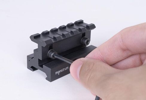 Monstrum Lockdown Series Adjustable Height Picatinny Riser Mount with Quick Release | 2.5 inch in Saudi Arabia