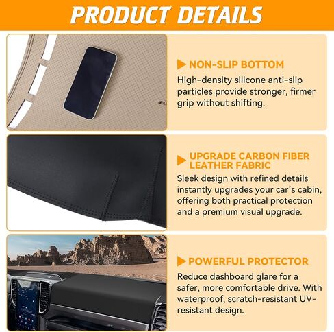 Dash Cover Fit for Subaru Forester 2025 2026 Accessories Dashboard Cover Mat Flannel Non-Slip Dash Mat Sunshield Glare Sunlight Protector Interior Accessory for Forester 2025 2026 in Saudi Arabia