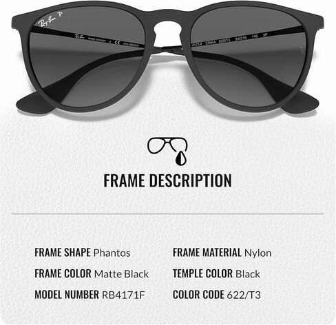 Ray-Ban RB4171F ERIKA COLOR MIX Phantos Shaped Sunglasses for Men & Women with Official RAYBAN Eyewear Kit in Saudi Arabia