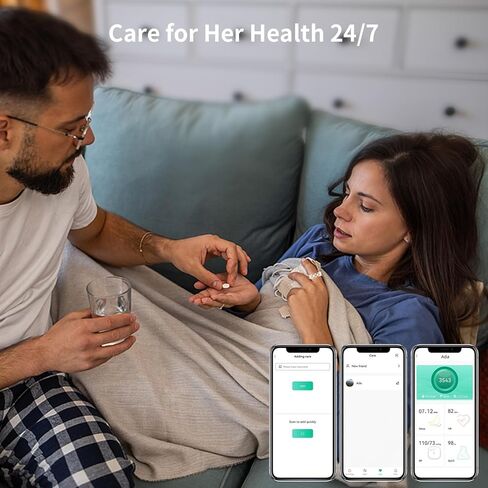 Smart Ring for Women Men, Fitness Tracker Ring with Heart Rate, Blood Oxygen, Blood Pressure, Sleep Tracker, Step Tracker (13#) in Kuwait