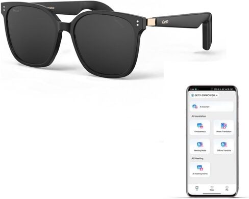 GetD AI Glasses for Men & Women, Smart Glasses Powered by ChatGPT with 145-Language Translation, Blue Light Filtering, Polarized & Photochromic Lenses, 11H Music Play for Travel and Daily Use 2026 NEW in Saudi Arabia