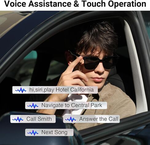 GetD AI Glasses for Men & Women, Smart Glasses Powered by ChatGPT with 145-Language Translation, Blue Light Filtering, Polarized & Photochromic Lenses, 11H Music Play for Travel and Daily Use 2026 NEW in Saudi Arabia