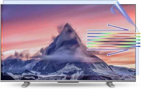 43 inch Anti Glare TV Screen Film with Blue Light Filter, Glare Reducer for TV, Indoor Outdoor Glare Shield Anti Glare Film for 43 TV Screen in Saudi Arabia