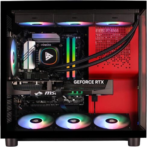 STORMCRAFT Phantom AI Gaming Desktop Intel Core Ultra 7 265F 5.3 GHz,Geforce RTX 5080 with 32GB DDR5 RGB Memory 6000MHz, 2TB NVME SSD,360 AIO Cooler,B860 Chipset,850w Gold PSU,WiFi,BT,USB-C in Kuwait