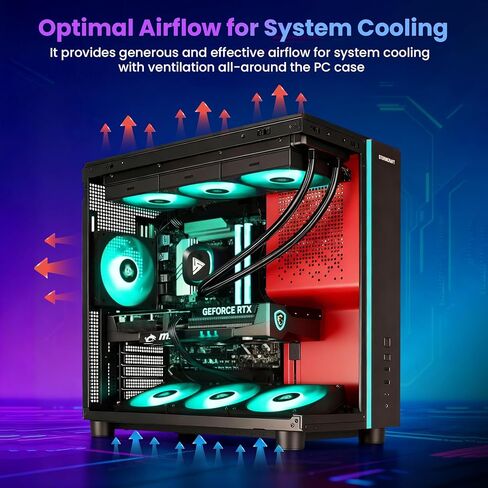 STORMCRAFT Phantom AI Gaming Desktop Intel Core Ultra 7 265F 5.3 GHz,Geforce RTX 5080 with 32GB DDR5 RGB Memory 6000MHz, 2TB NVME SSD,360 AIO Cooler,B860 Chipset,850w Gold PSU,WiFi,BT,USB-C in Kuwait