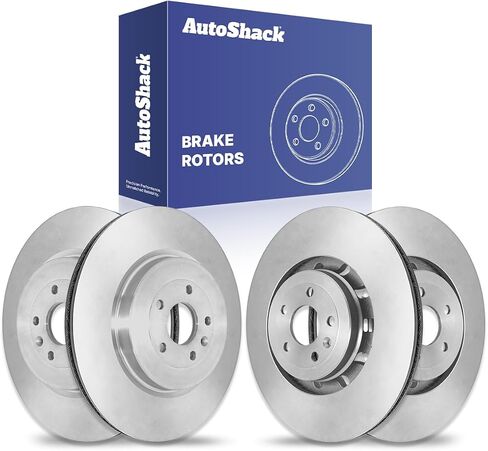 Autoshack Black Hat محفورة ودوارات فرامل محفورة ومقدمة في الأمام والخلفية ، أدوات استبدال دوار الفرامل الخلفية لـ MKS MKT MKT Ford Explorer Interceptor Flex Taurus Police Interceptor سيدان BRK030405077 in Saudi Arabia