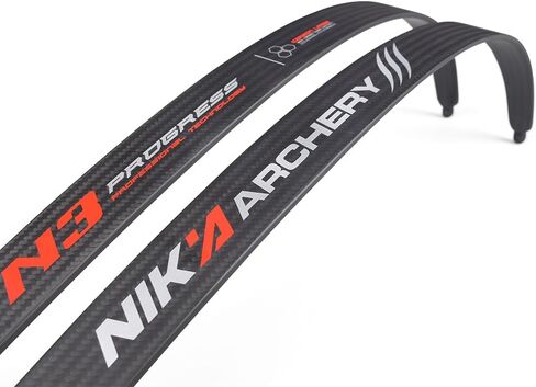 Nika Archery N3 أطراف من ألياف الكربون سلسلة التقدم ILF أطراف 66 بوصة 68 بوصة 70 بوصة لقوس منحني @25H 20-50 رطل ممارسة مسابقة الصيد in Kuwait